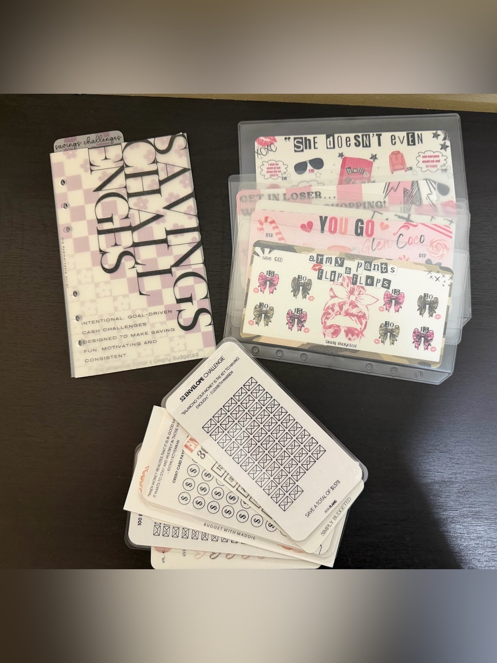 Cash envelope savings challenge bundle